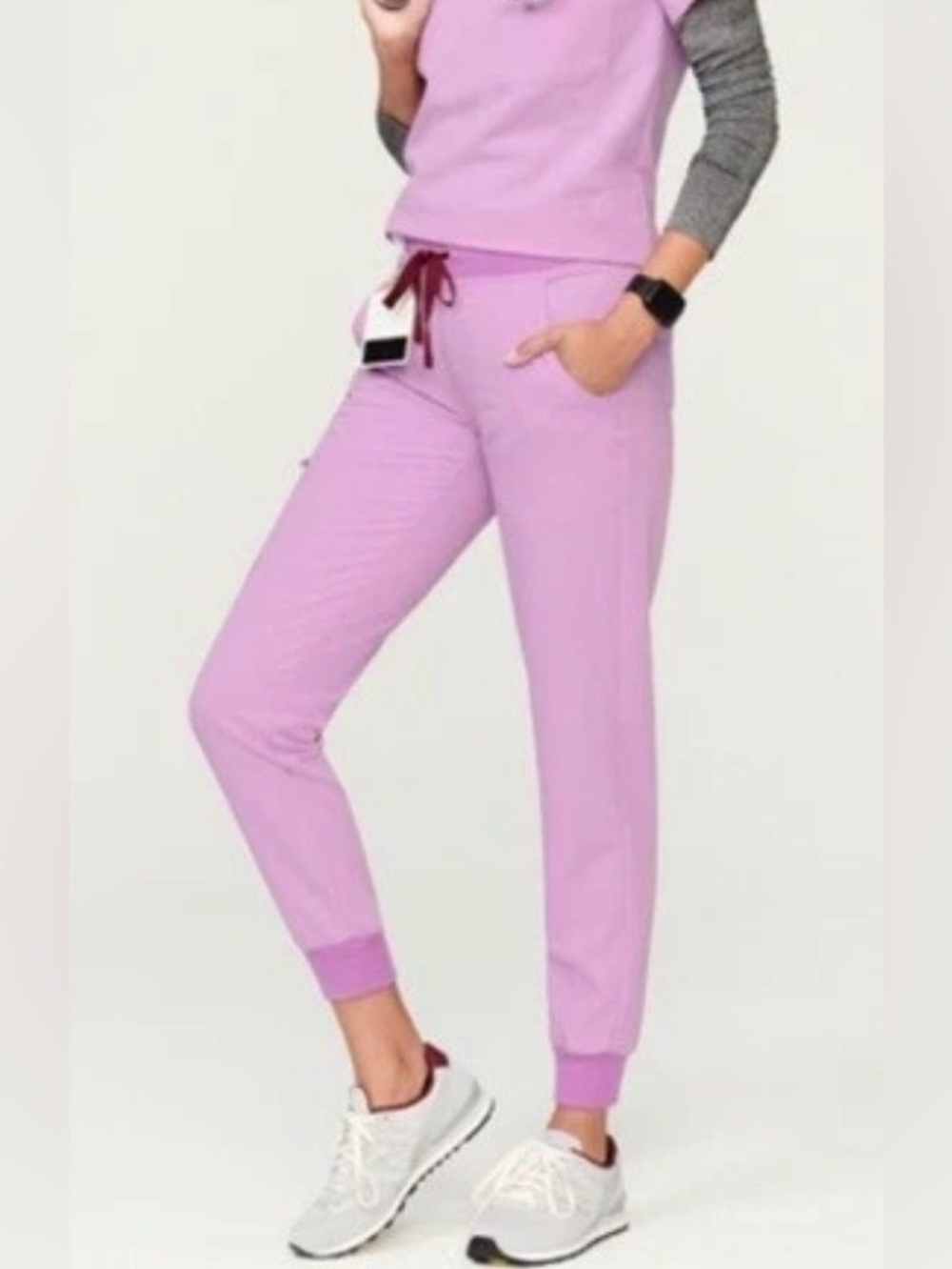 Figs Women’s Zamora Jogger Scrub Pants with Drawstring - Dusk - sz Small